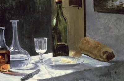 Nature morte avec bouteilles - Claude Monet